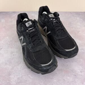 New Balance 990V4 Womens Size 8.5 Black Sneakers Running Shoes READ